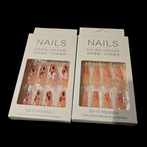 6 Pack Press On Nails Mixed Variety